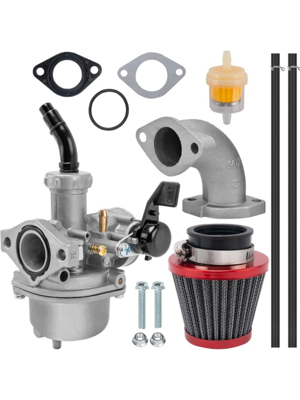 22mm Carburetor Air Filter Kit for 110cc 125cc Dirt Bikes, ATVs & Go Karts